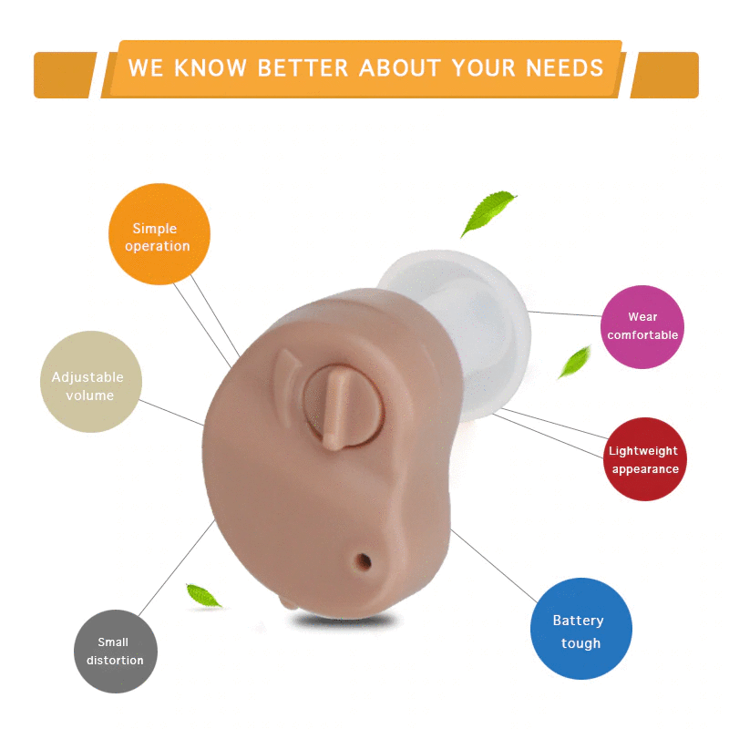 Super Mini Ακουστικό Ενίσχυσης Ακοής & Βοήθημα Βαρηκοΐας Axon ITE Κ80-V20 Original